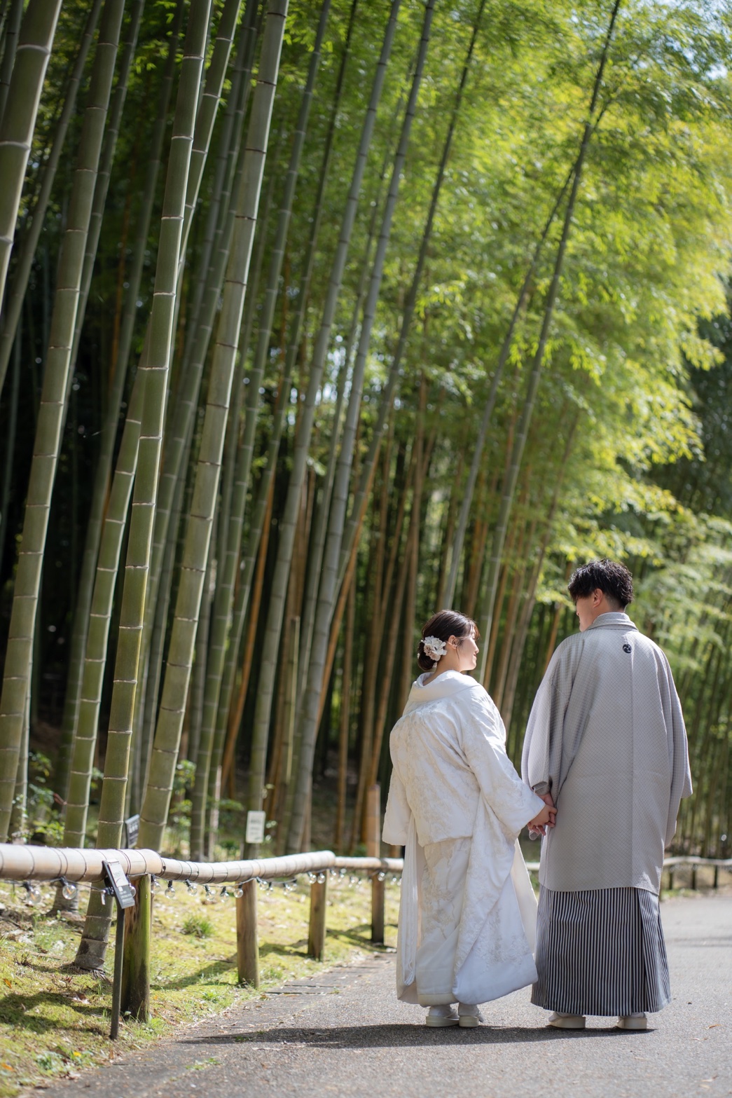 竹林での撮影