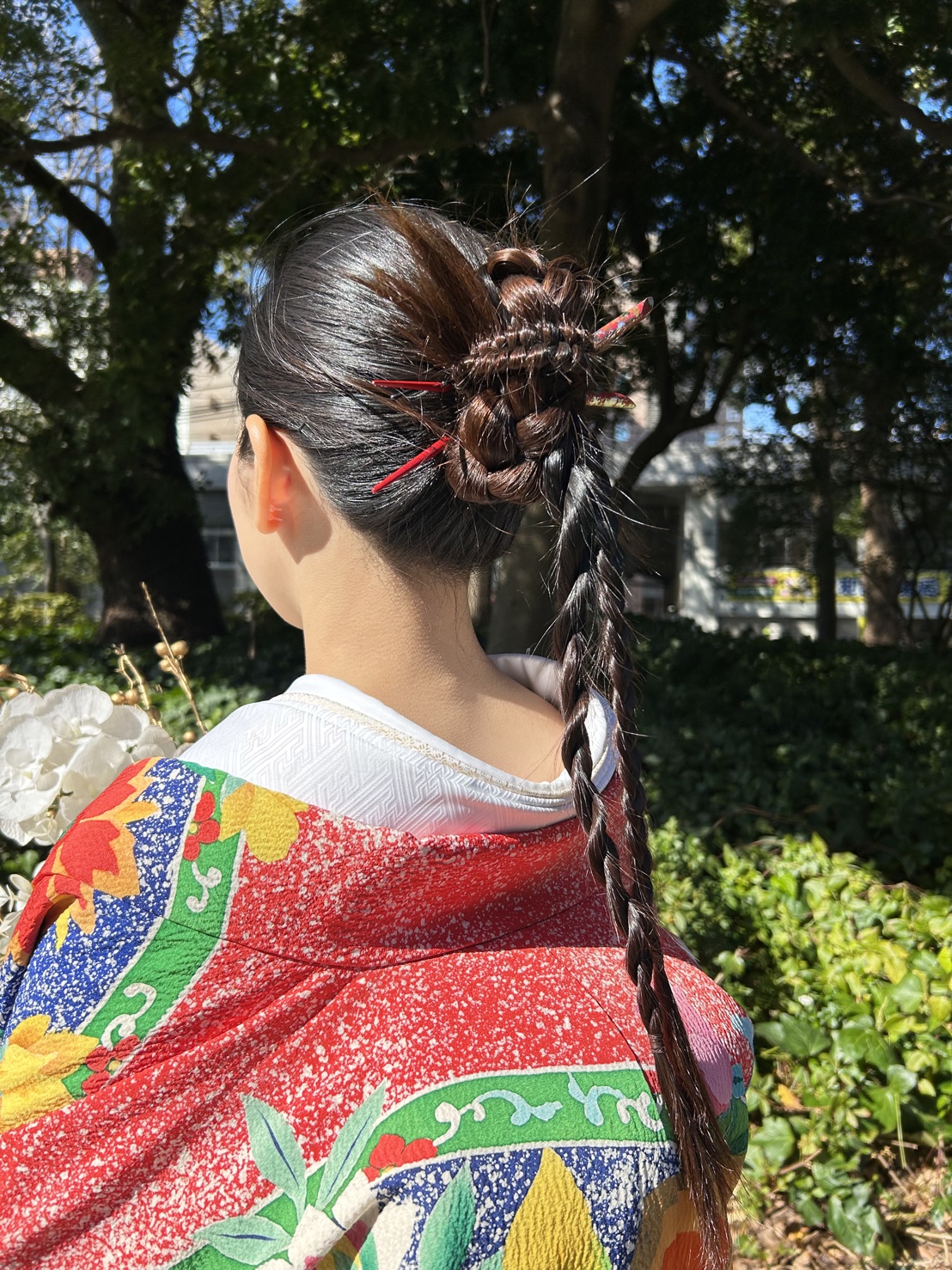 打掛に合わせたヘアスタイル